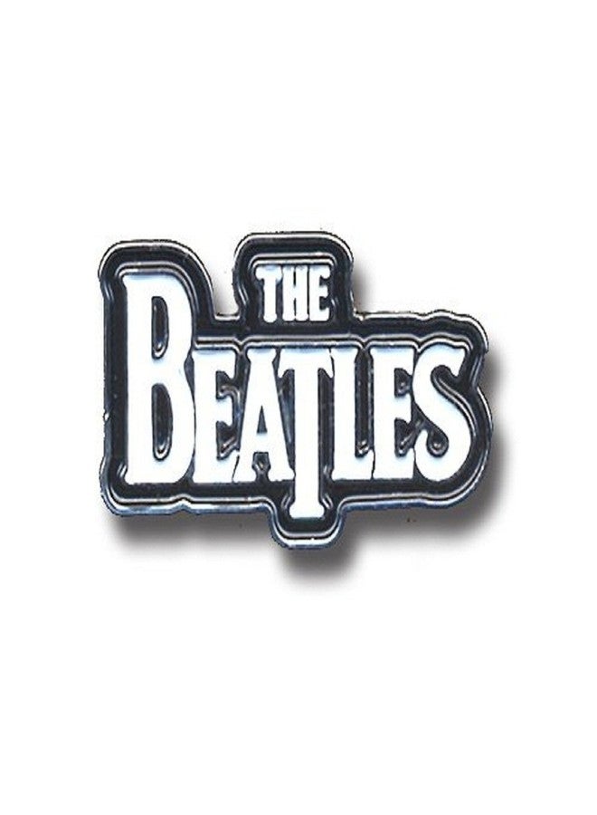The Beatles Badge White Drop T Classic Band Logo Official Metal Lapel Pin Size One Size - Image 1