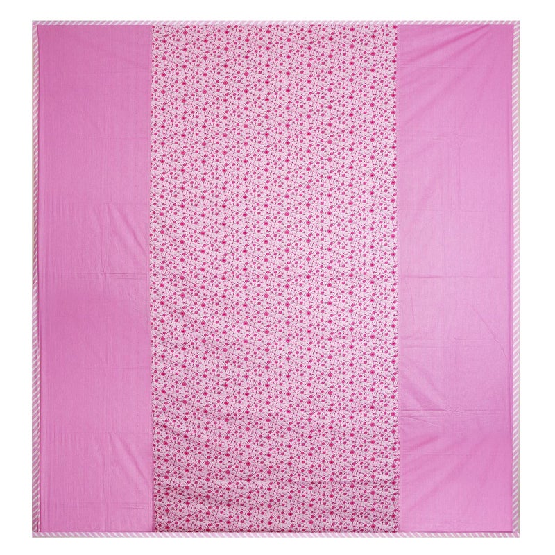Kuber Industries Flower Printed Double Bed Size Reversible Super Soft Lightweight AC Dohar,90"x100" (Pink)-HS_38_KUBMART21319 - Image 3