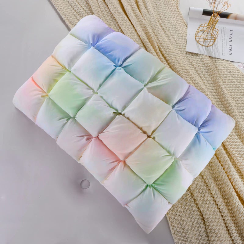 YOUR MOON Soft Pillows for Sleeping, Support Bed Pillows, Fluffy Down Alternative Pillow, Luxury Hotel Gel Pillows for Side Sleeping Standard Size (Rainbow) - Image 1