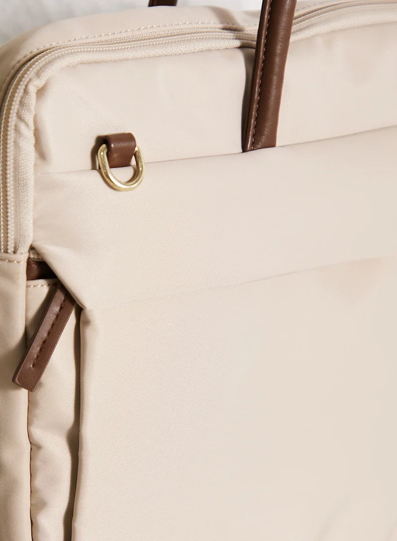 ELLA White Classic Laptop Bag With Strap for Women | Best Price UAE