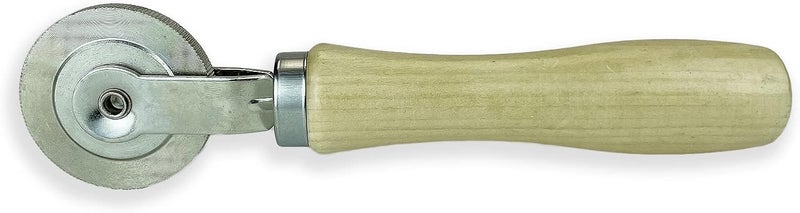 Rema Tip Top Wood Handle Corrugated Stitcher with Ball Bearing - 2 Inch - Image 1