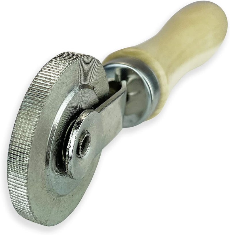 Rema Tip Top Wood Handle Corrugated Stitcher with Ball Bearing - 2 Inch - Image 4