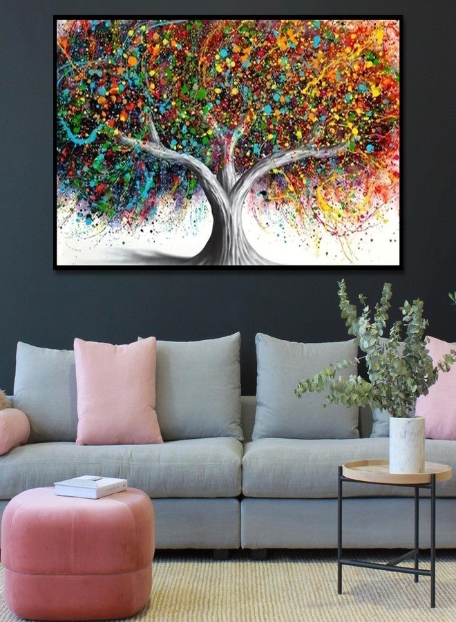 BOHADIY 5D Tree Diamond Painting, Diamond Painting Tree Kits for Adults，Colorful Tree DIY Full Drill Crystal Rhinestone Arts and Crafts, Gem Art Paints with Diamond Home Wall Decor 27.5 X 15.7inch - Image 2