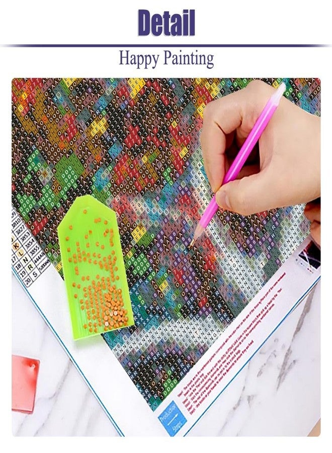 BOHADIY 5D Tree Diamond Painting, Diamond Painting Tree Kits for Adults，Colorful Tree DIY Full Drill Crystal Rhinestone Arts and Crafts, Gem Art Paints with Diamond Home Wall Decor 27.5 X 15.7inch - Image 3