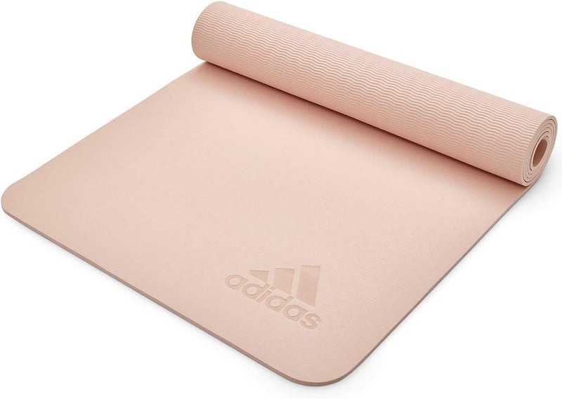 adidas Premium Yoga Mat - 5mm Pink Tint - Image 5