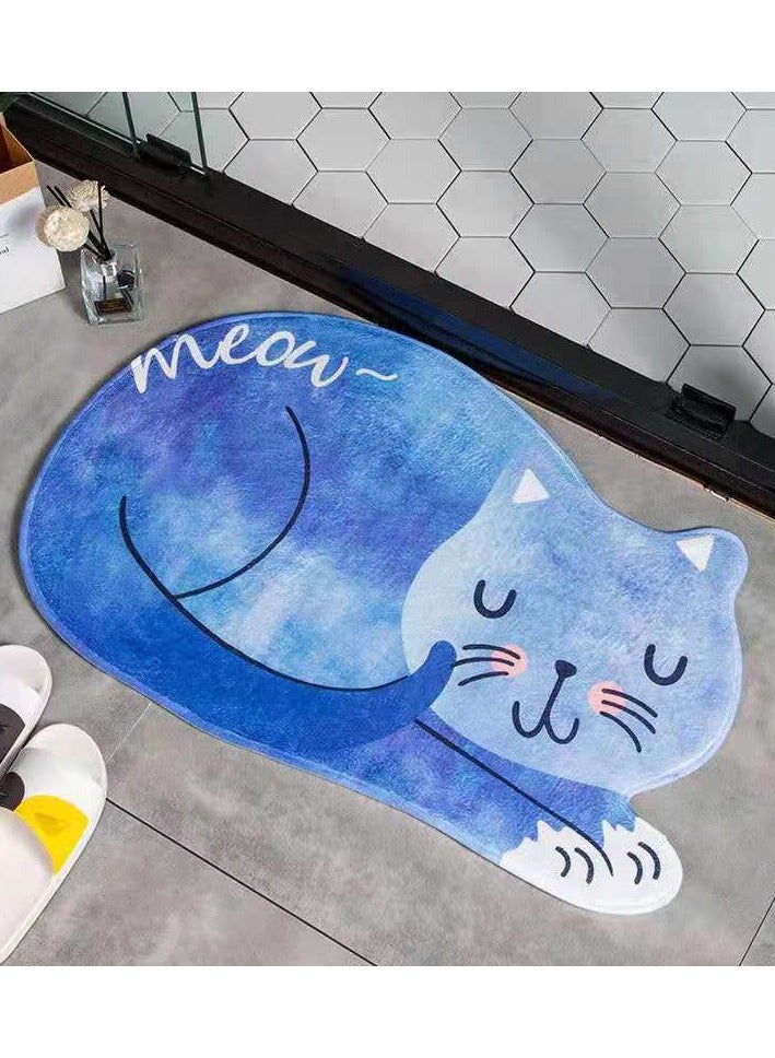 Nariele حصيرة حمام قطة نائمة كرتونية، سجادات حمام، حصيرة أرضية مضادة للانزلاق