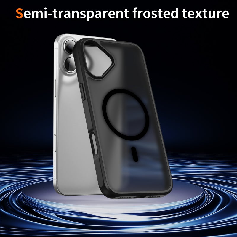 جراب iPhone 17 MagSafe، جراب واقٍ نحيف مقاوم للصدمات، ظهر مصقول مضاد لبصمات الأصابع، مصد ناعم من مادة TPU مع حواف مرتفعة للكاميرا والشاشة، متوافق مع الشحن اللاسلكي - Image 4