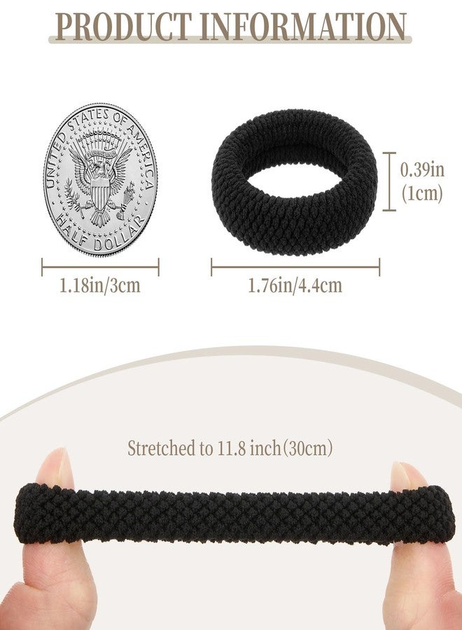 QIUTIMIY 10 Pcs No Damage Hair Ties Thick Hair Elastic Rubber Bands Hair Accessories Scrunchies Seamless for Women - Image 2