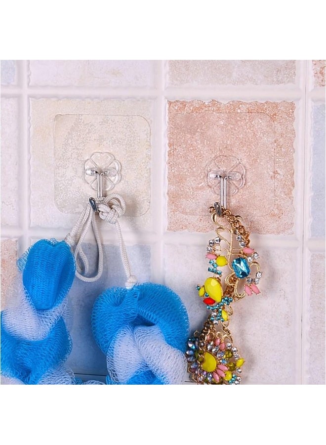 6*6cm Waterproof Transparent Seamless Hook Bathroom Kitchen Strong Adhesive Nail-Free Hook  - Image 3