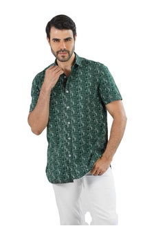 Men's Shirt- cotton - Color GREEN
