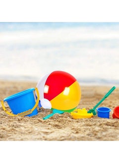Coopay 60 Pack Inflatable Beach Balls Classic Rainbow Swimming Pool Ball Birthday Beach Party Decoration Summer Water Games Gifts 8 To 12 Inches From Inflated To Deflated  - Image 5