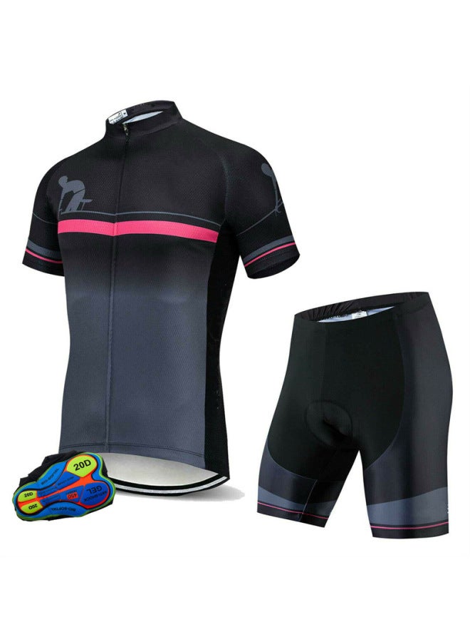 Cycling Jersey Short-sleeved Suit Men's Professional Cycling Clothing Summer Road Cycling Clothing Quick-drying Breathable Bicycle Shirt