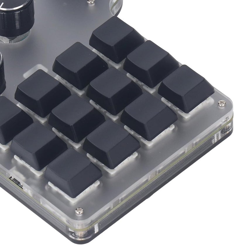 مستودعات قريبة من السكان لوحة مفاتيح USB بستة مفاتيح من LiebeWH مع إضاءة RGB قابلة للبرمجة، اتصال سلكي و2.4 جيجاهرتز، للتحكم الصناعي، للألعاب، الموسيقى، الوسائط، LiebeWH4gg3k7n9et منزلي ومهني - Image 2