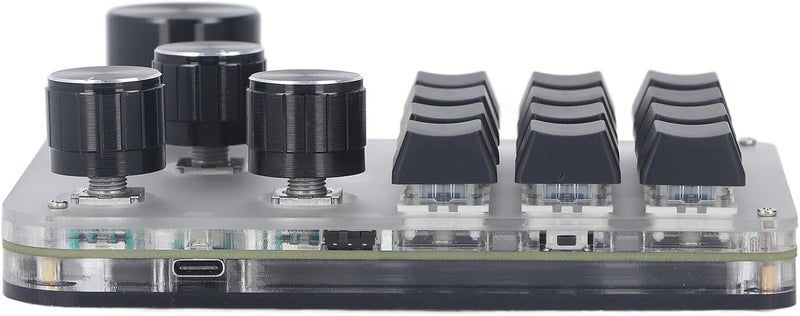 مستودعات قريبة من السكان لوحة مفاتيح USB بستة مفاتيح من LiebeWH مع إضاءة RGB قابلة للبرمجة، اتصال سلكي و2.4 جيجاهرتز، للتحكم الصناعي، للألعاب، الموسيقى، الوسائط، LiebeWH4gg3k7n9et منزلي ومهني - Image 4
