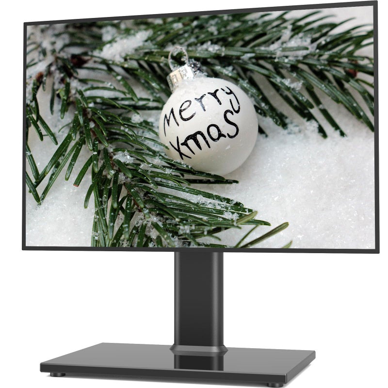 Hemudu Universal TV StandBase Table Top TV Stand with Wall Mount for Most 27 30 32 39 40 42 43 49 50 55 60 Inch LCD LED Plasma Flat Screen TVs Vesa Mount Holds up to 88 lbs 9 Level Height Adjustable - Image 2