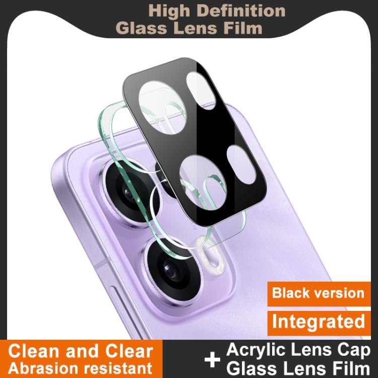 FabeKee Glass Camera Lens Protector For OPPO Reno13 Pro 5G [9H Hardness] [6D Lens Protector ] [Easy Installation] Black (OPPO Reno13 Pro) - Image 3