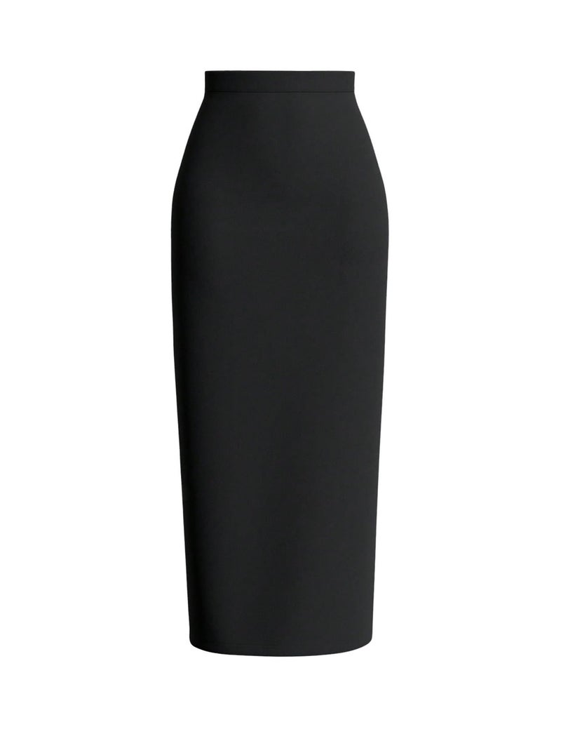 Verdusa Women's High Waist Long Pencil Skirt Work Slim Bodycon Skirts Party Club Night Out Black Medium - Image 1