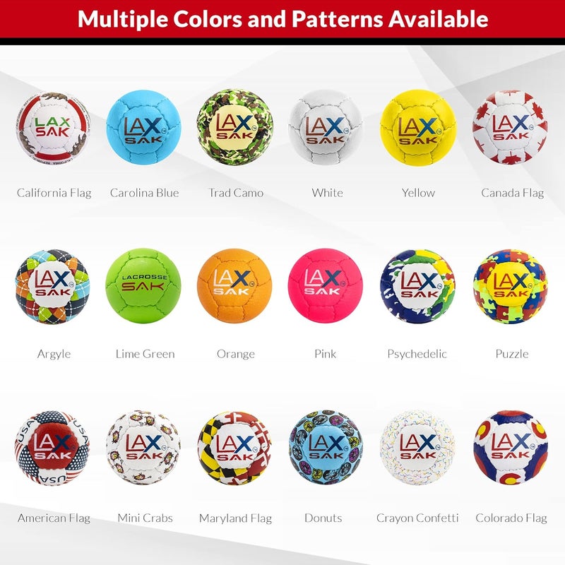 Lax Sak Soft Practice Lacrosse Balls,1, 2, 3, 6, 12, 24, 36, 60, & 120 Packs - Same Weight & Size as a Regulation Lacrosse Balls, Great for Indoor & Outdoor Practices, Less Bounce & Minimal Rebounds - Image 5