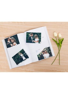 pearhead Wedding Thumbprint Memory Book Wedding Photo Album Marriage Keepsake Engagement Gifts Ivory Linen  - Image 4