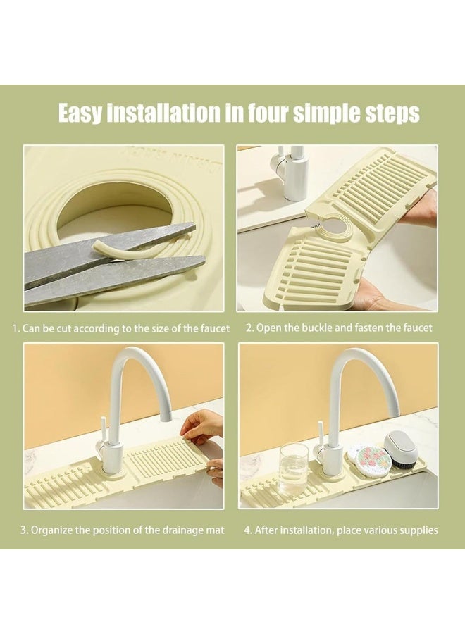 بادة سيليكون لحوض المطبخ والحمام | راحة، نظافة، ومنع للتسريب - Image 4