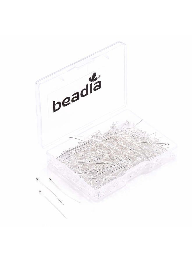 BEADIA Ball Head pins Silver/Gold/Platinum for DIY Jewelry Making 20mm/30mm/40mm 40mm silver - Image 1