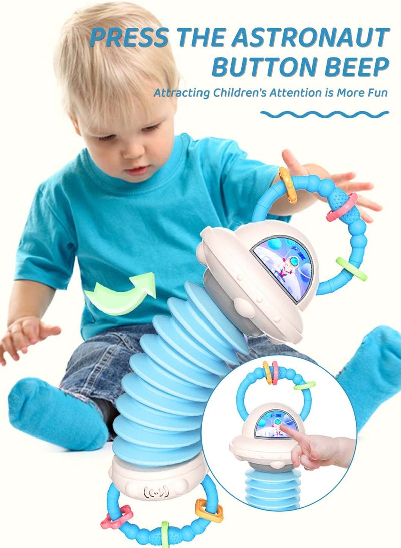 Moovant Baby Music Toy, Astronaut Accordion Musical Instrument, Removable Infant Crib Hanging Toys, Soothing Sleep Crib Mobile Toy, Early Development Auditory Tactile Sensory Toy for Infant - Image 2
