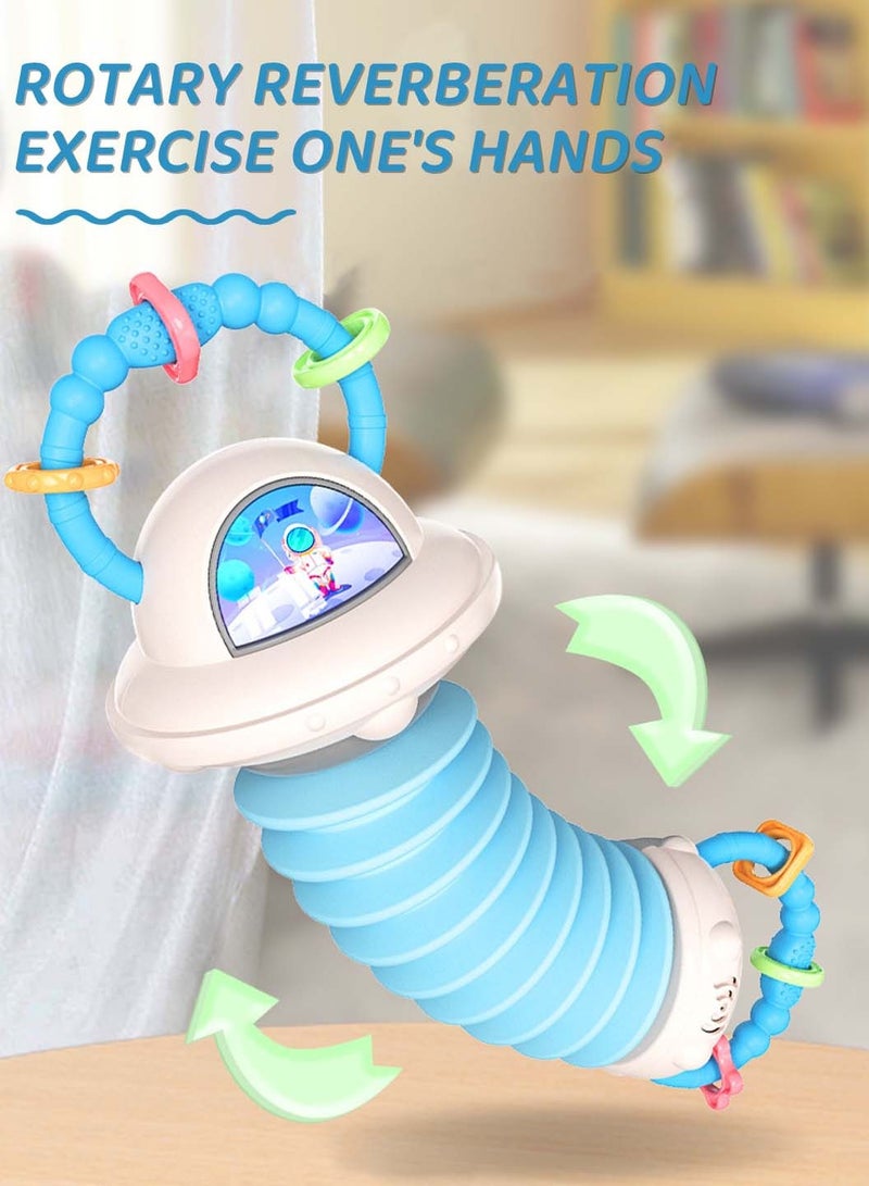 Moovant Baby Music Toy, Astronaut Accordion Musical Instrument, Removable Infant Crib Hanging Toys, Soothing Sleep Crib Mobile Toy, Early Development Auditory Tactile Sensory Toy for Infant - Image 4