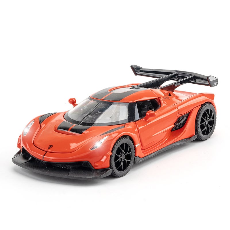 1:32 Scale Koenigsegg Jesko Alloy Car Model Toy Orange - Image 2