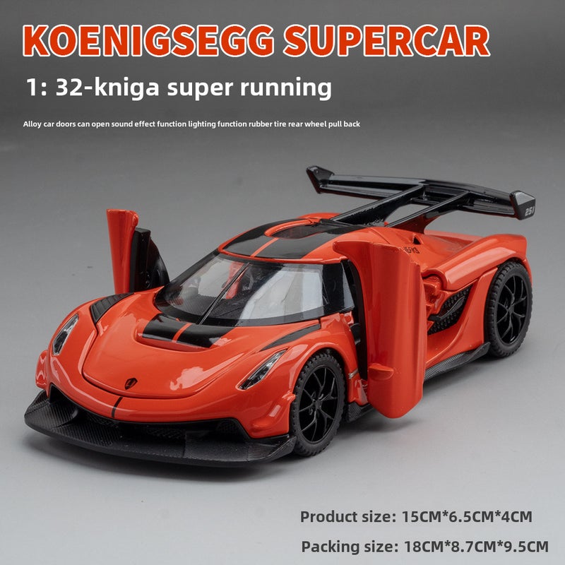 1:32 Scale Koenigsegg Jesko Alloy Car Model Toy Orange - Image 1