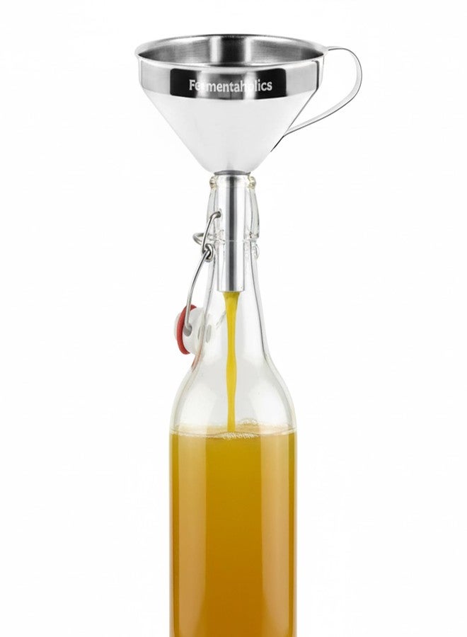 قمع من الفولاذ المقاوم للصدأ من فيرمينتاهوليكس، درجة 304، 11 سم + مصفاة - Image 2