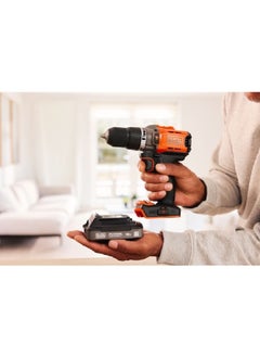 BLACK+DECKER 18V PowerConnect Cordless Hammer Drill Multicolour 34 x 22.8 x 7.7 cm BCD383D1XC-GB  - Image 5