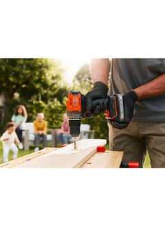 BLACK+DECKER 18V PowerConnect Cordless Hammer Drill Multicolour 34 x 22.8 x 7.7 cm BCD383D1XC-GB  - Image 3