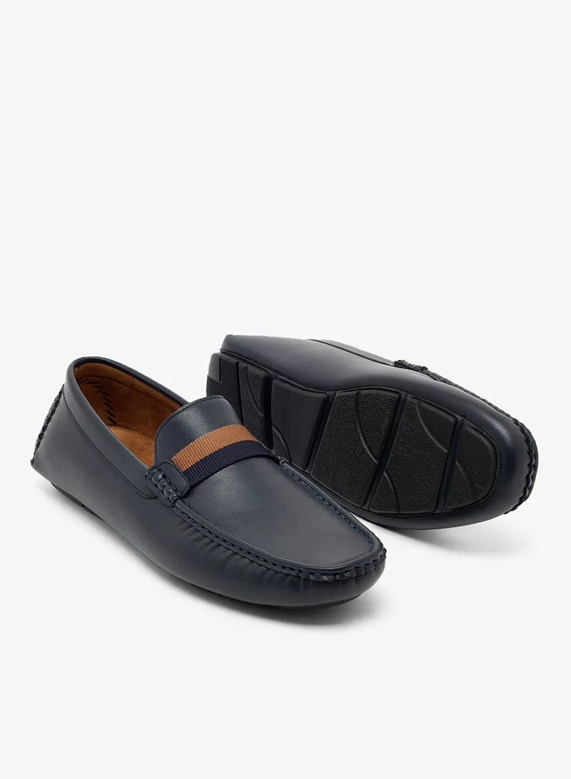 Robert Wood  Contrast Strap Driving Loafers for Men | Best Price UAE