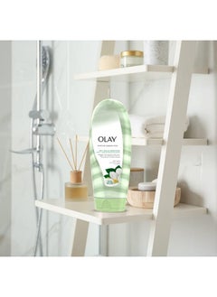 Olay Moisture Ribbons Body Wash With Shea And Notes Of Jasmine Petals 532 Ml White And Green Pack Of 1  - Image 4