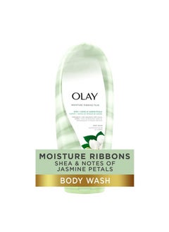 Olay Moisture Ribbons Body Wash With Shea And Notes Of Jasmine Petals 532 Ml White And Green Pack Of 1  - Image 3