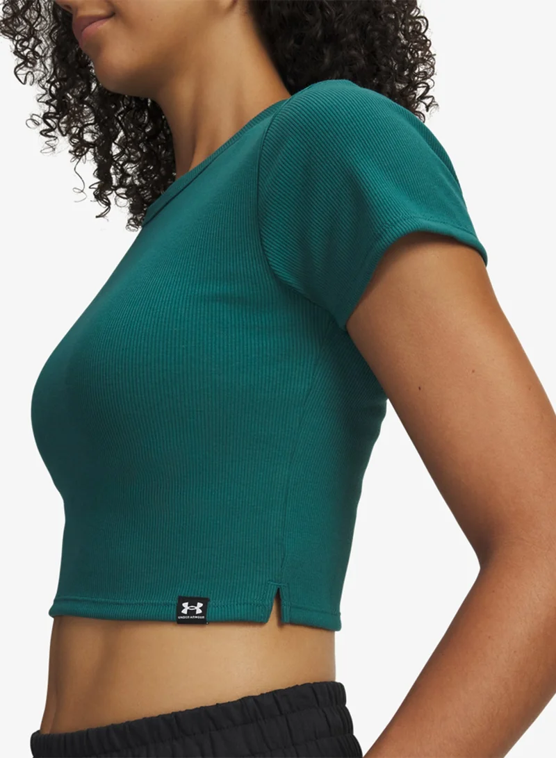 UNDER ARMOUR  Ribbed Baby Fit T-Shirt for Women | Best Price UAE