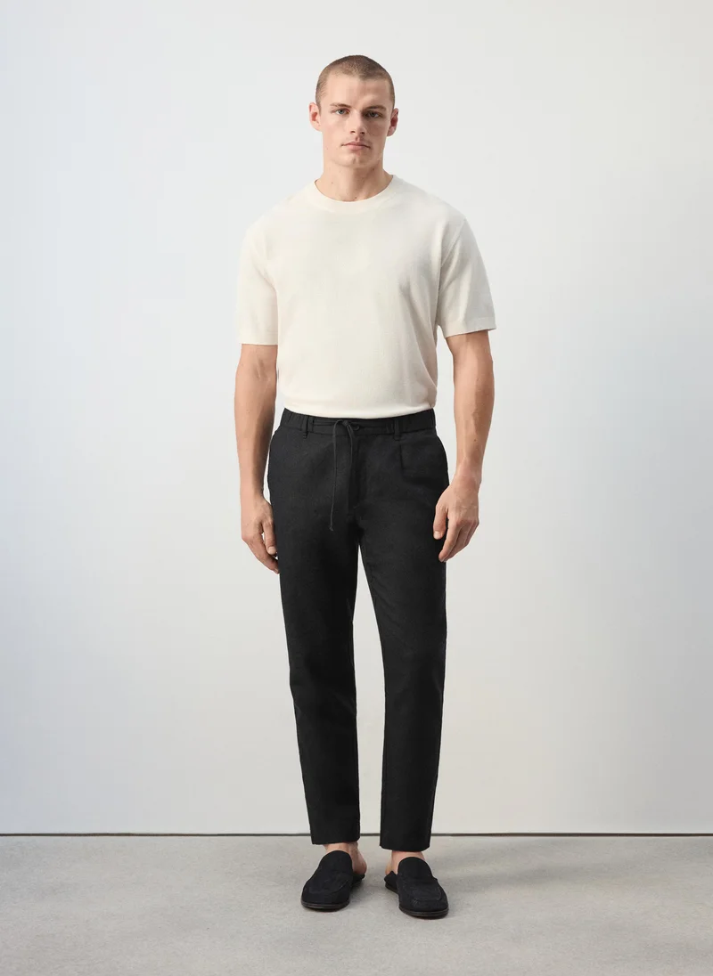Mango Man 99-NEGRO Trousers Romelino for Men | Best Price UAE
