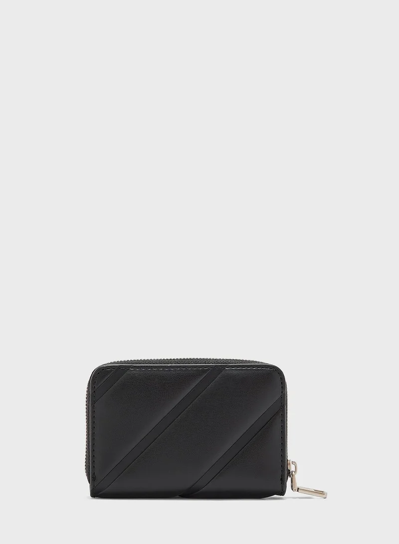 Calvin Klein Jeans Quilted Medium Zip Around Purse