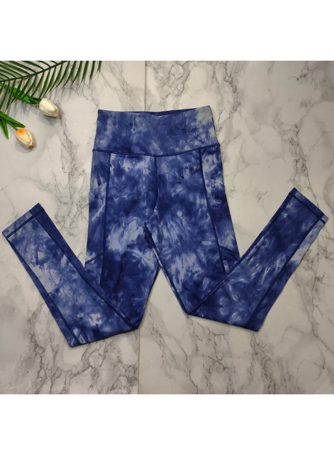 عام التعادل صبغ الرياضة طماق النساء اليوغا السراويل مع جيوب - Image 2