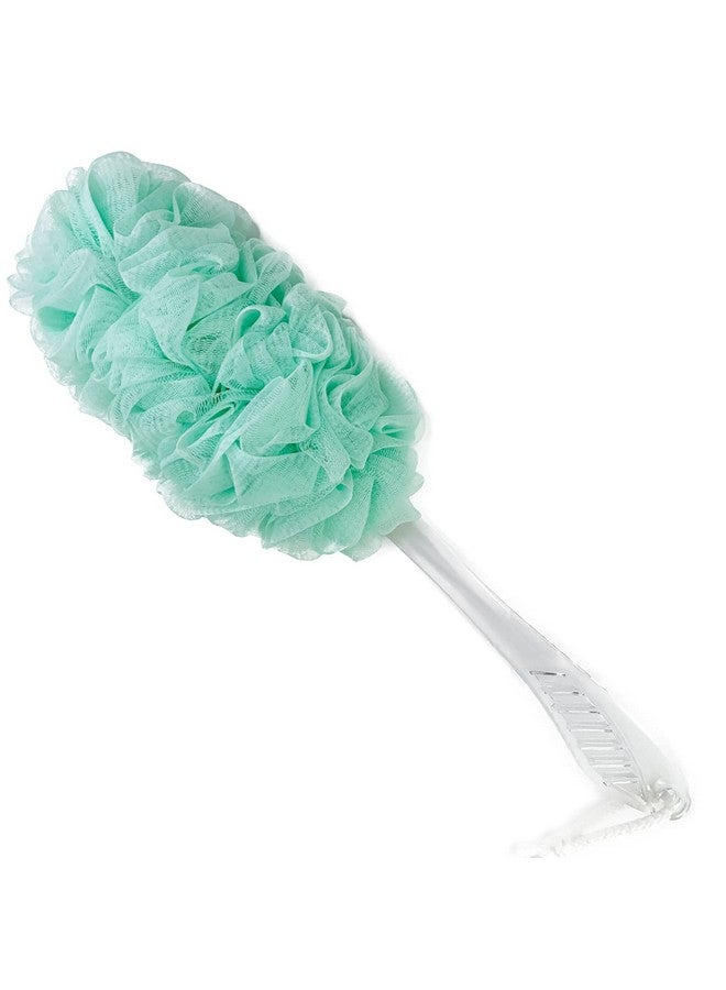 بي بي هاو بيسيك Pphao فرشاة حمام الظهر اللوف الإسفنج الغسيل فرشاة حمام مقبض طويل للاستحمام اللوف التقشير للرجال دش اللوف للنساء اللوف الأخضر 1 حزمة - Image 1