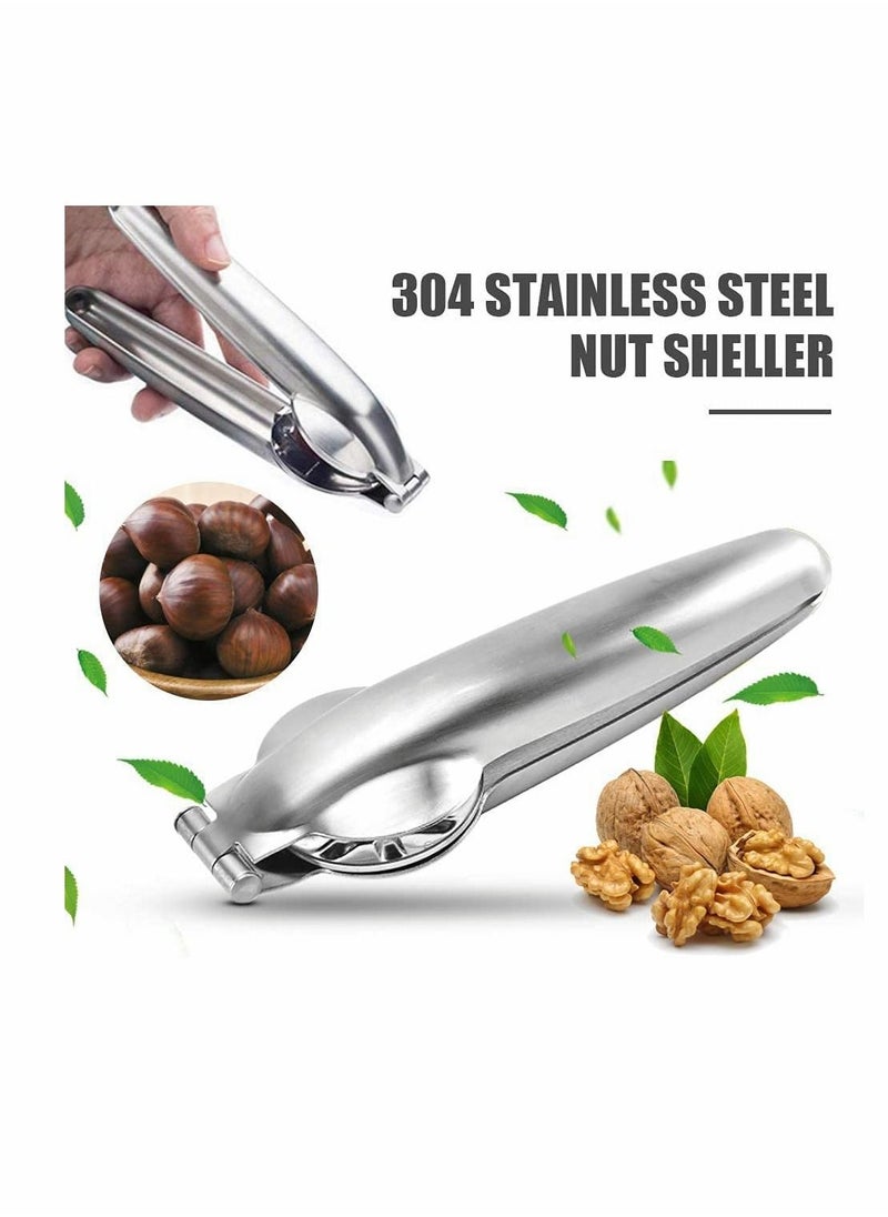 KASTWAVE - Nutcracker Chestnut Clip, Nut Cracker Sheller Walnut Pliers, 304 Stainless Steel Chestnut Opener, Multifunctional Kitchen Tools for Dried Fruit - Image 1