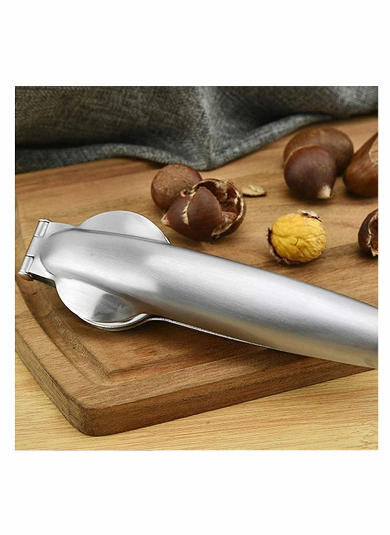 KASTWAVE - Nutcracker Chestnut Clip, Nut Cracker Sheller Walnut Pliers, 304 Stainless Steel Chestnut Opener, Multifunctional Kitchen Tools for Dried Fruit - Image 1