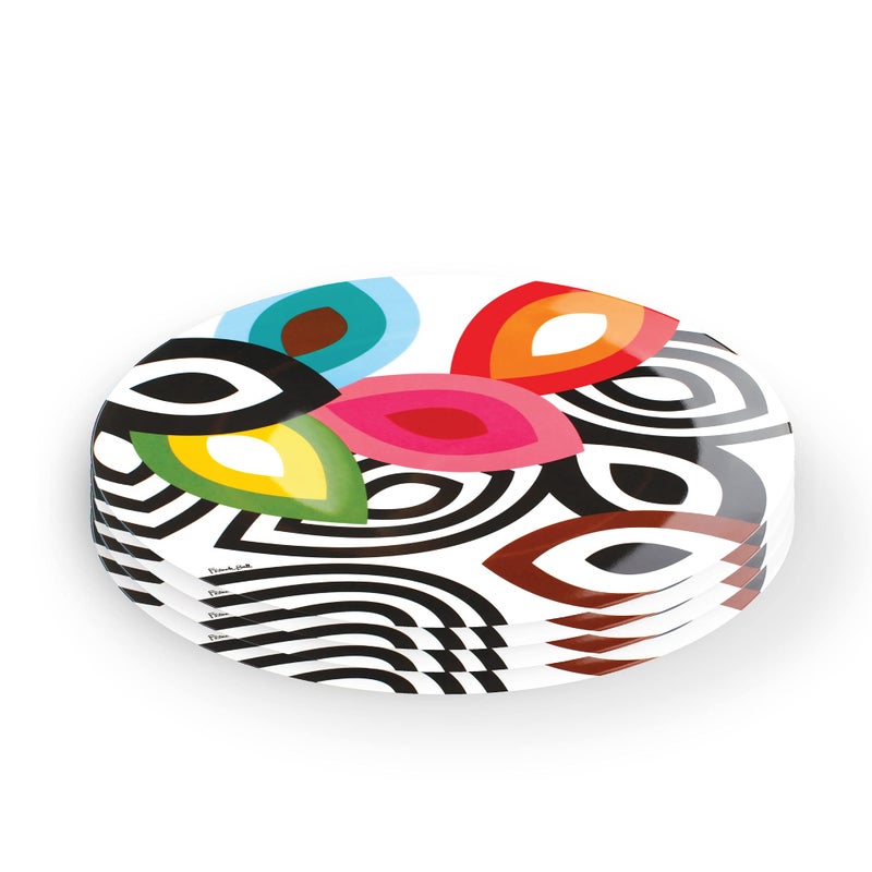 French Bull Plates - 4 Piece Set - 11 inch Melamine Dinner Plate Set - Melamine Dinnerware for Indoor and Outdoor - Foli - Image 2