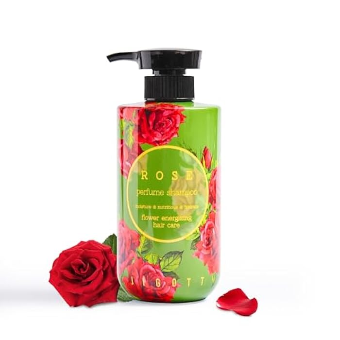Jigott - Rose Perfume Shampoo 16.9 FL OZ, 500ml, Soft Rose Scent, K-beauty hair care - Image 1