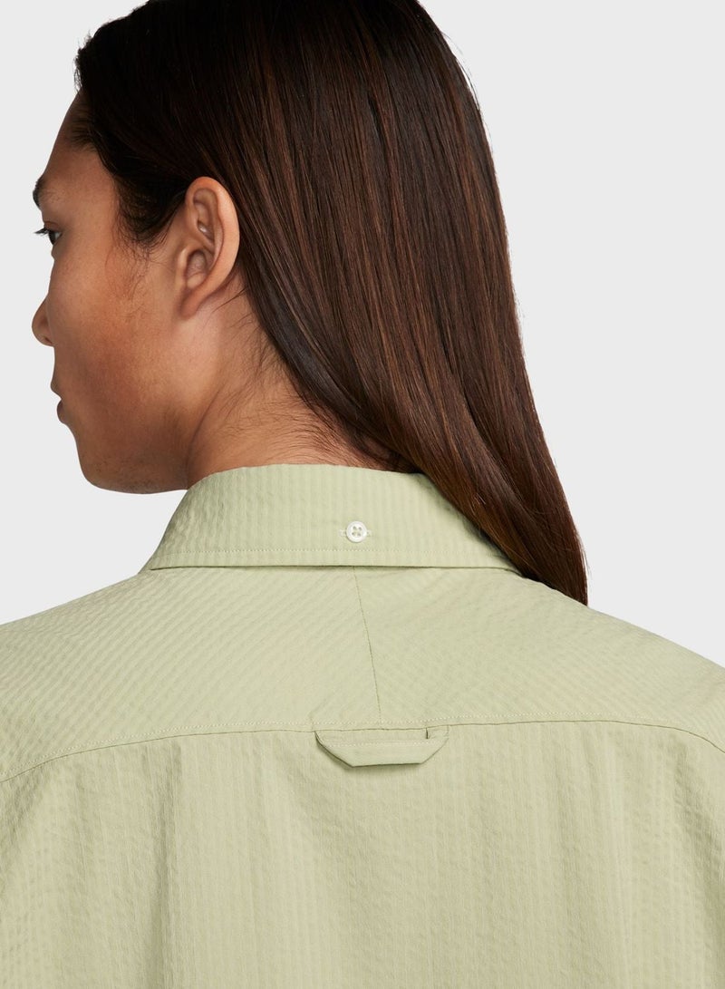 Nike Seersukr Button Down Shirt - Image 3