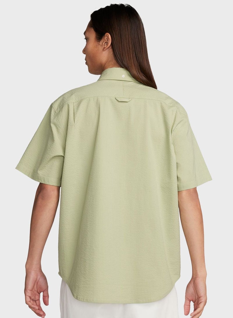 Nike Seersukr Button Down Shirt - Image 2