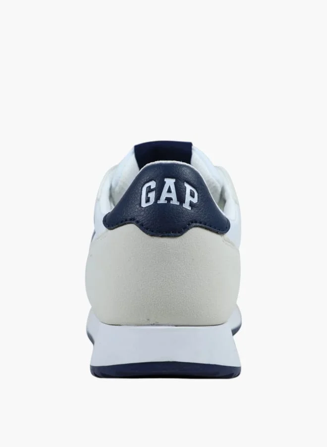 GAP Men's Logo Detail Sneakers with Lace-Up Closure