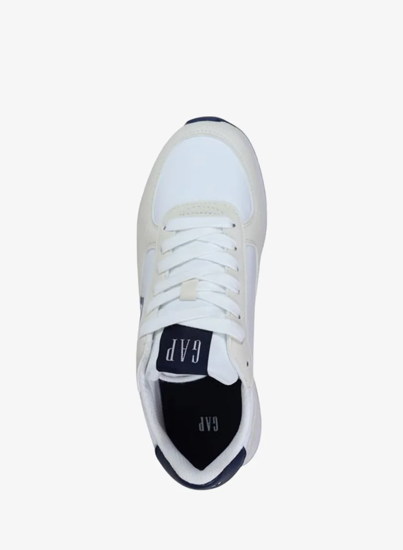 GAP Men's Logo Detail Sneakers with Lace-Up Closure