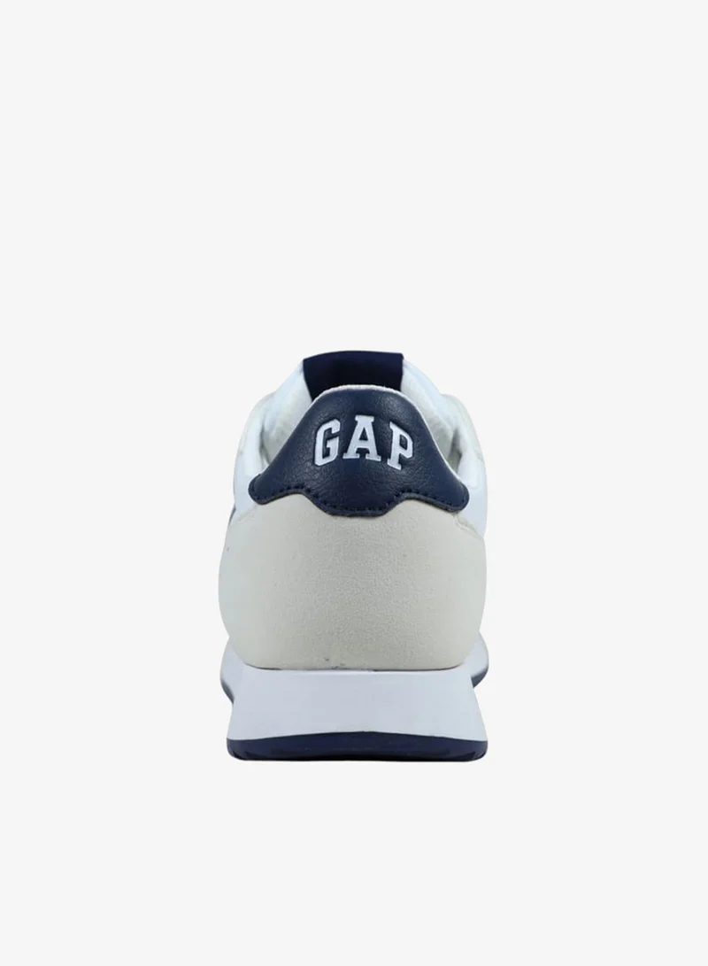 GAP Men's Logo Detail Sneakers with Lace-Up Closure