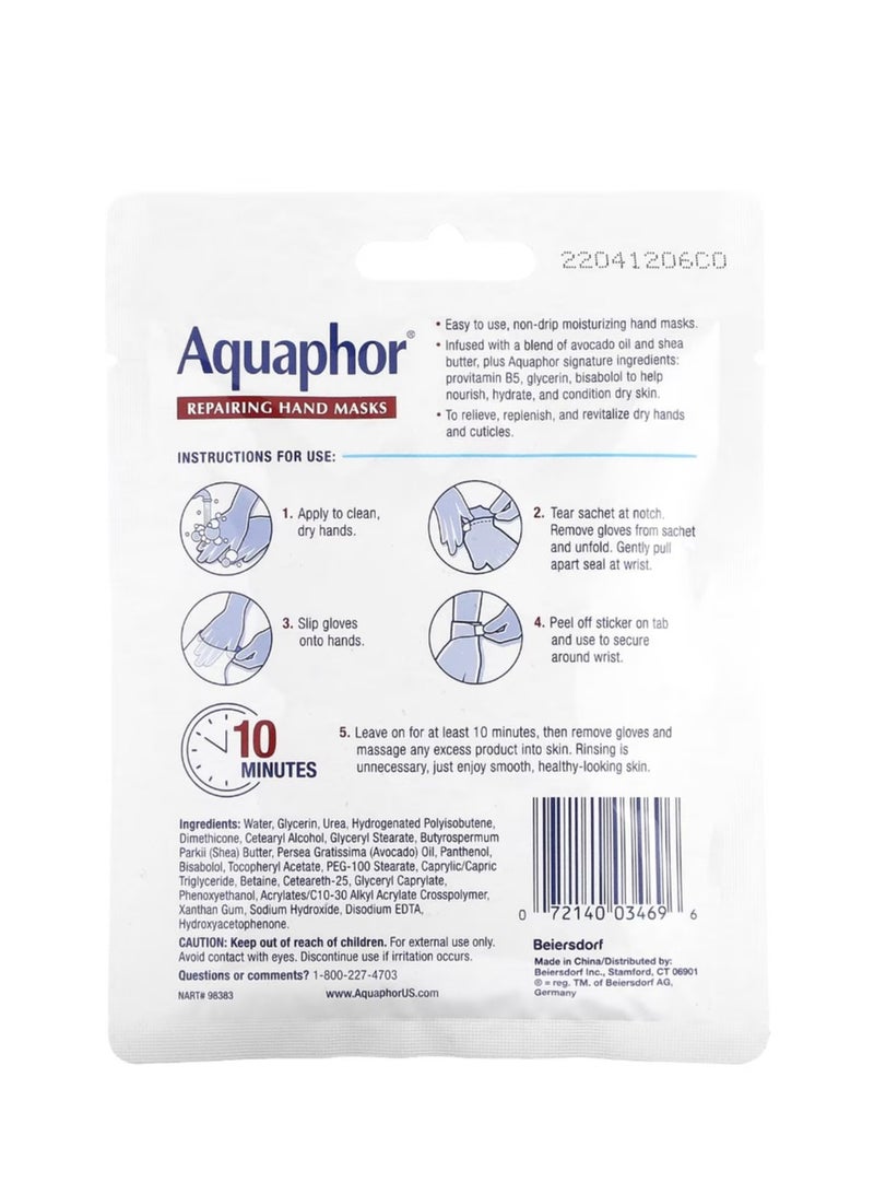 Aquaphor Repairing Hand Masks 1 Pair .7 fl oz (20 ml)  - Image 2